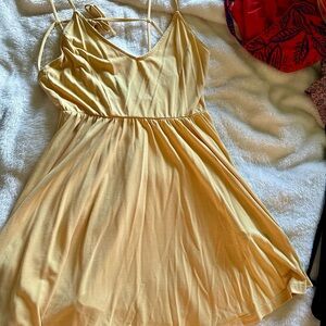 Forever 21 Yellow Mini Dress